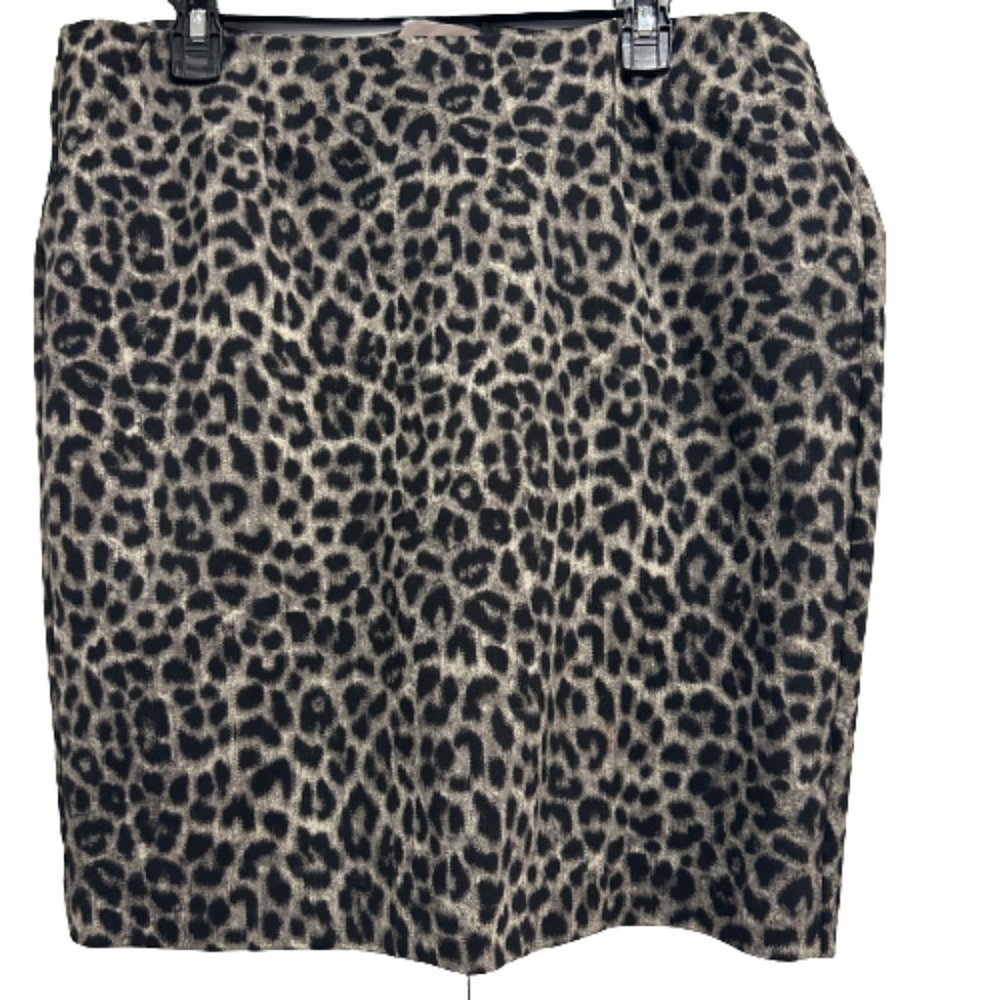 Cabi Jungle Skirt Style #3402 Lepard/Puma Print Women’s Size 14